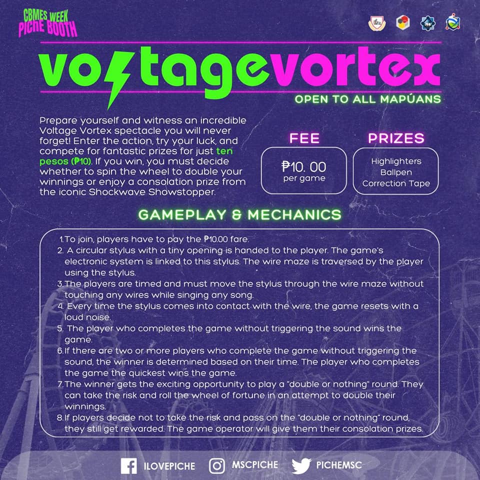 pichemsc's tweet photo. 🔥 𝗜𝘁'𝘀 𝘁𝗶𝗺𝗲 𝘁𝗼 𝗲𝗹𝗲𝗰𝘁𝗿𝗶𝗳𝘆! ⚡️ Calling all 𝐌𝐚𝐩𝐮𝐚𝐧𝐬🗣️ Brace yourselves for the electrifying surge of connections at the PICHE- MSC. 🌐 Join us for thrilling games and a chance to win exciting prizes at the PIChE-MSC’s booth! https://t.co/1oYmejpFLj
