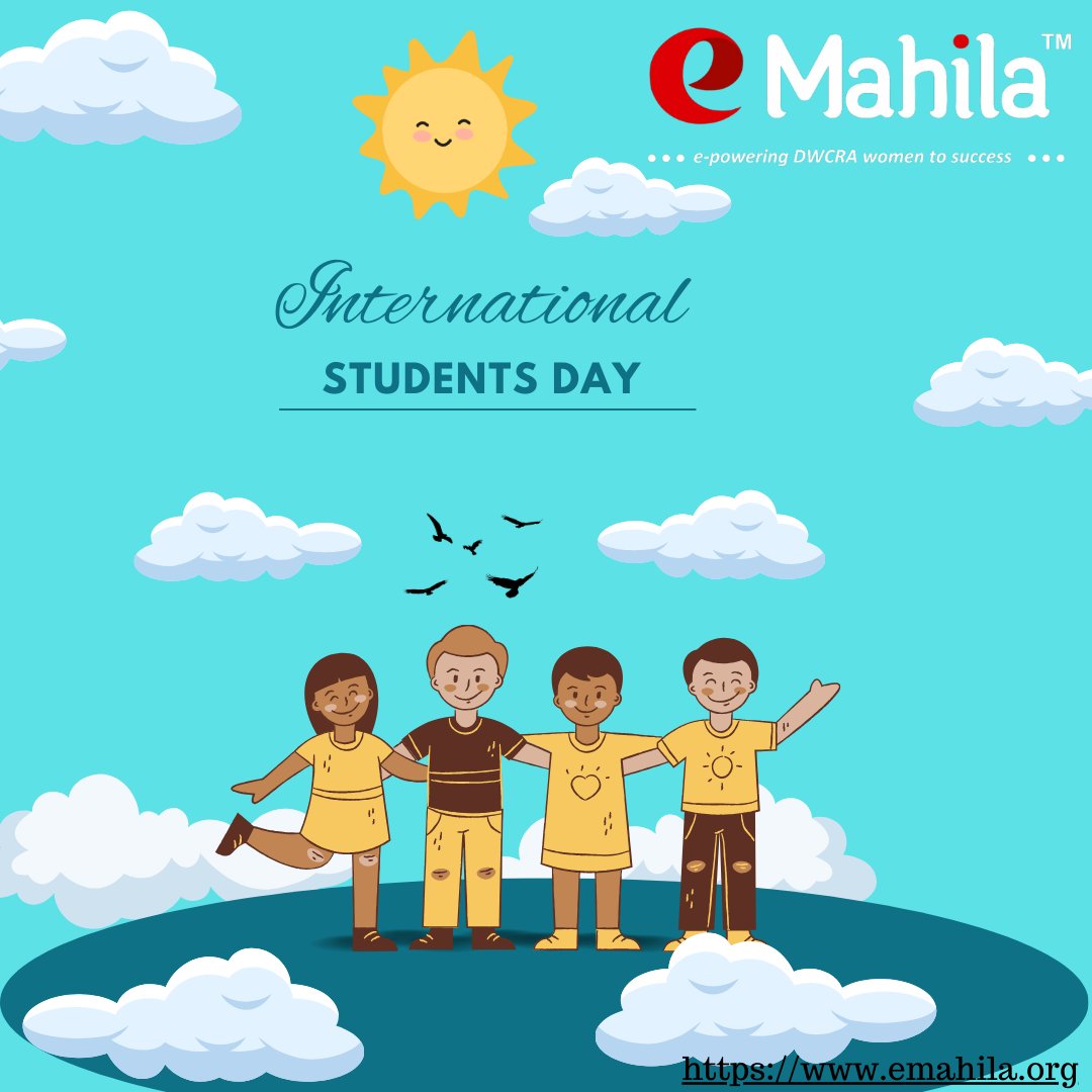 eMahila_org's tweet photo. Breaking boundaries, shaping the future. Happy International Students Day! 🌍🎓 #GlobalTrailblazers #InternationalStudentsDay" Let's celebrate the incredible contributions and ideas of international students! 🚀 https://t.co/6YSnzJurx4