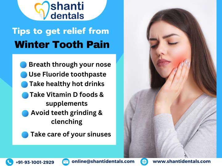 shantidentals's tweet image. #Winter #toothpain can be #exacerbated due to various factors such as #coldweather sinus pressure changes, or #sensitivity Here are some #tips to find #relief from #wintertoothpain Visit Us: shantidentals.com

#WinterToothPainRelief
#ColdWeatherToothPain