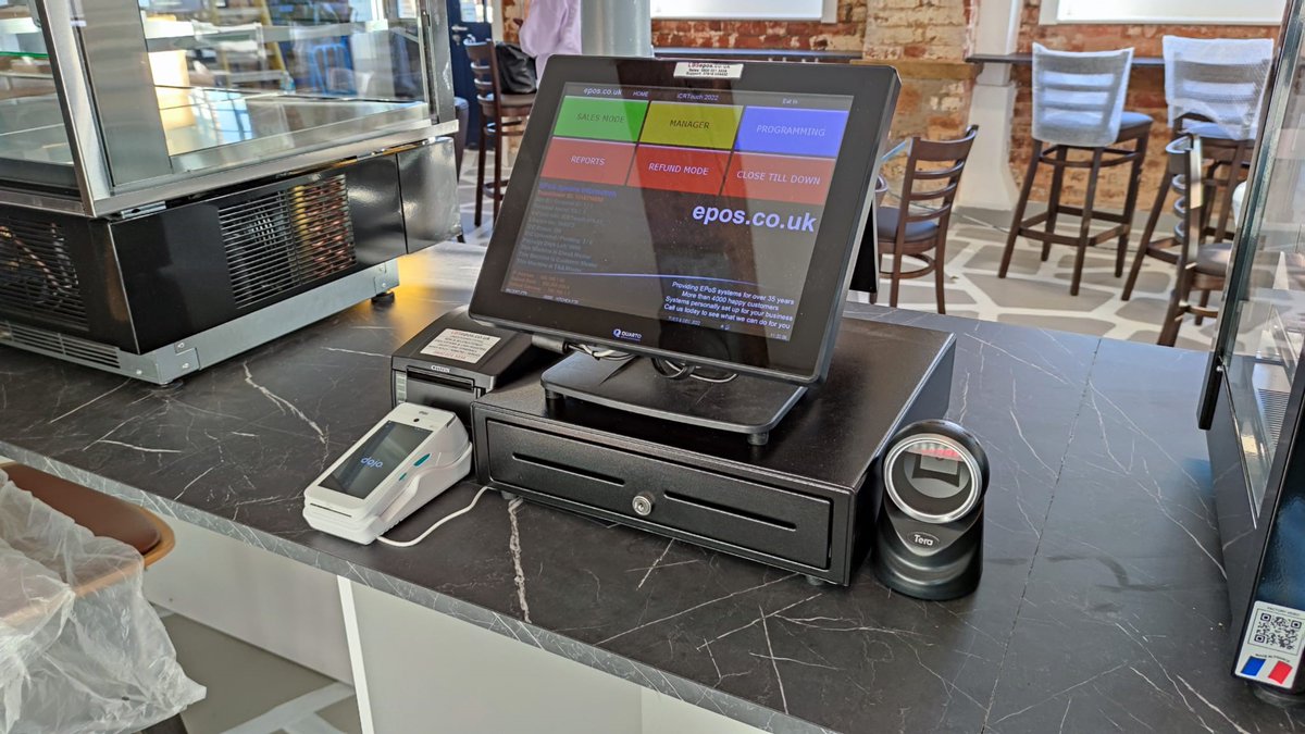 lbsEPOStills's tweet photo. DeliGreek Cafe. Located on the ground floor of the Lock Warehouse in Gloucester Dock. Our POS15 Epos system with #TouchOfficeWeb, scanner and #Dojo integration is the perfect solution for this family run business. #ICRTouch #technology @dojo_business_ @TonyICRTouch @icrtouch https://t.co/z8YB5Yb62w