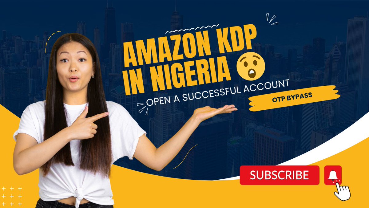 FemcomT's tweet image. Easy and New way to Create Amazon KDP Account in Nigeria

youtu.be/u_W48YOFWng?si…

Watch • Subscribe • Share

#Oladips 
#Amazon 
#kdp 
#SAvsAUS 
#teni 
#ابو_عبيدة 
#Messi