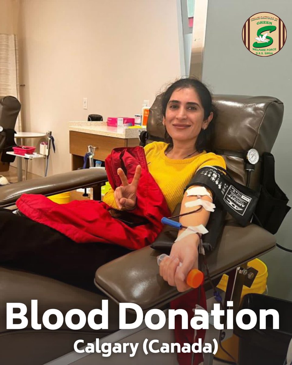 GreenSwelfares's tweet photo. Give the gift of life! Shah Satnam Ji Green 'S' Welfare Force Wing volunteers continue their noble series of welfare works with a life-giving blood🩸donation drive. Their unity and spirit in serving humanity are truly remarkable.  #BloodDonation #SavingLives #TrueBloodPump #DeraSachaSauda