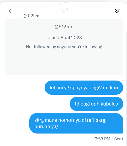 muchdianne's tweet photo. @612fim tuh. mana no resp kan? malah koar2 di tl. sini aku reff skrg urusan selesai https://t.co/69xsB8rOvG