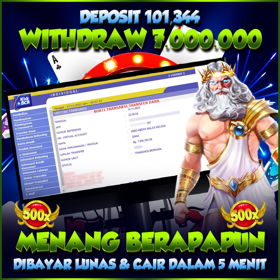 ligaciputra's tweet photo. SELAMAT ATAS KEMENANGAN MEMBER LIGACIPUTRA

User ID : ho*****99  
DP : 101,344 
WD : 7.000.000  

Ayo Join Sekarang juga di LigaCiputra, Menang berapapun pasti dibayar lunas !!  

Situs Game online terbaik dan terpercaya, DP / WD proses Cepat tanpa menunggu lama🔥 https://t.co/z0DxqZGAaZ