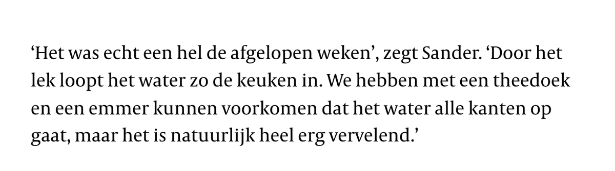 teunvoeten's tweet photo. "Het was echt een #Hel"

Nederlanders weinig gewend

Lekje in keuken: "#DeHel" https://t.co/HpicXbO0zC