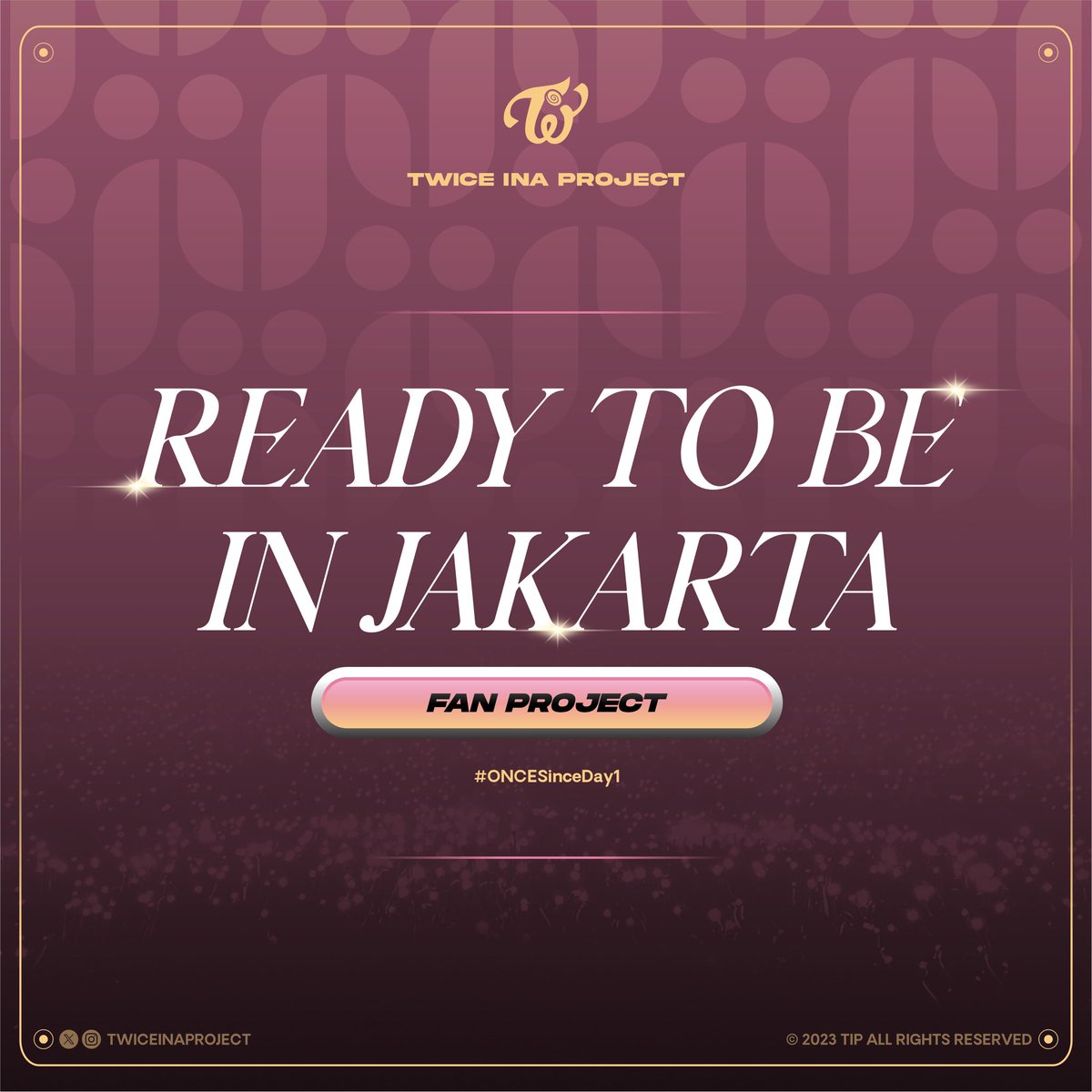 TWICEINAPROJECT's tweet photo. READY TO BE IN JAKARTA FANPROJECT๐ฎ๐ฉ
#ONCESinceDay1 #TWICE_5TH_WORLD_TOUR_IN_JAKARTA #READYTOBE_IN_JAKARTA #ReadyToBeinJKT #RTBinJKT #TWICEinJKT #TWICE https://t.co/D4dIJ6fnMD