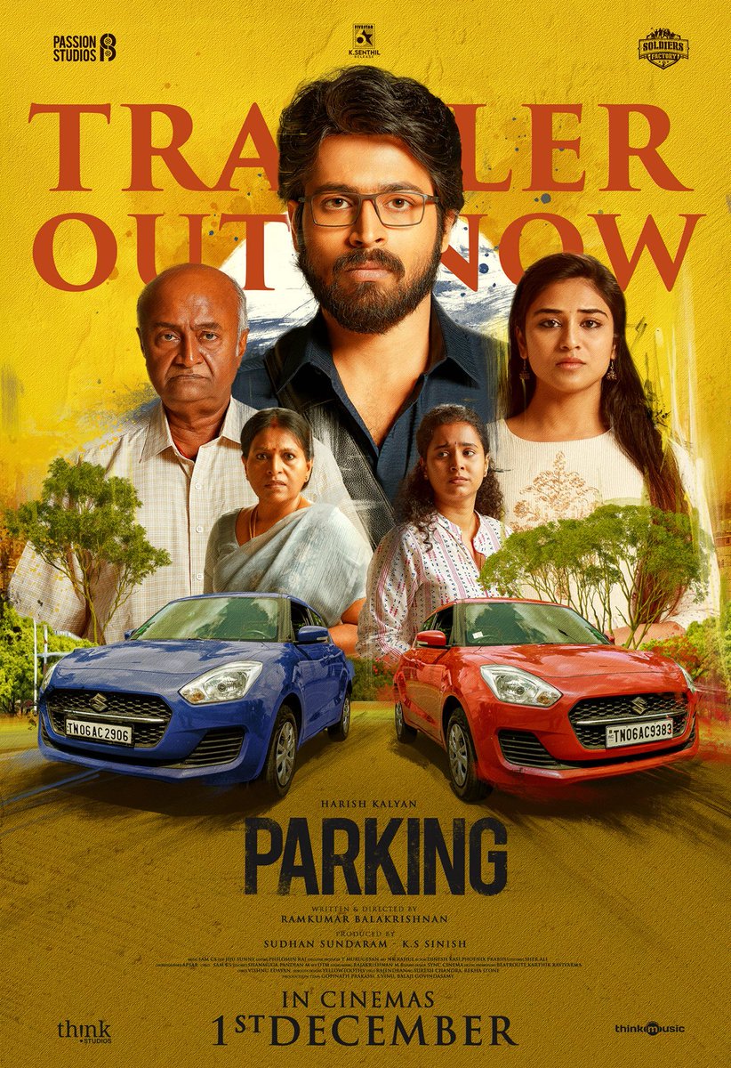 All the best #Indhuja 💐

#Parking Trailer out now

▶️ youtu.be/ugJ7TETZnn0 

Releasing from Dec 1st ✨

Ft @iamharishkalyan @Actress_Indhuja
💰 @Sudhans2017 @sinish_s 
🎬 @ImRamkumar_B 
🎶 @SamCSmusic 
✂️ @philoedit

#ParkingTrailer #ParkingfromDec1 #IndhujaRavichandran
