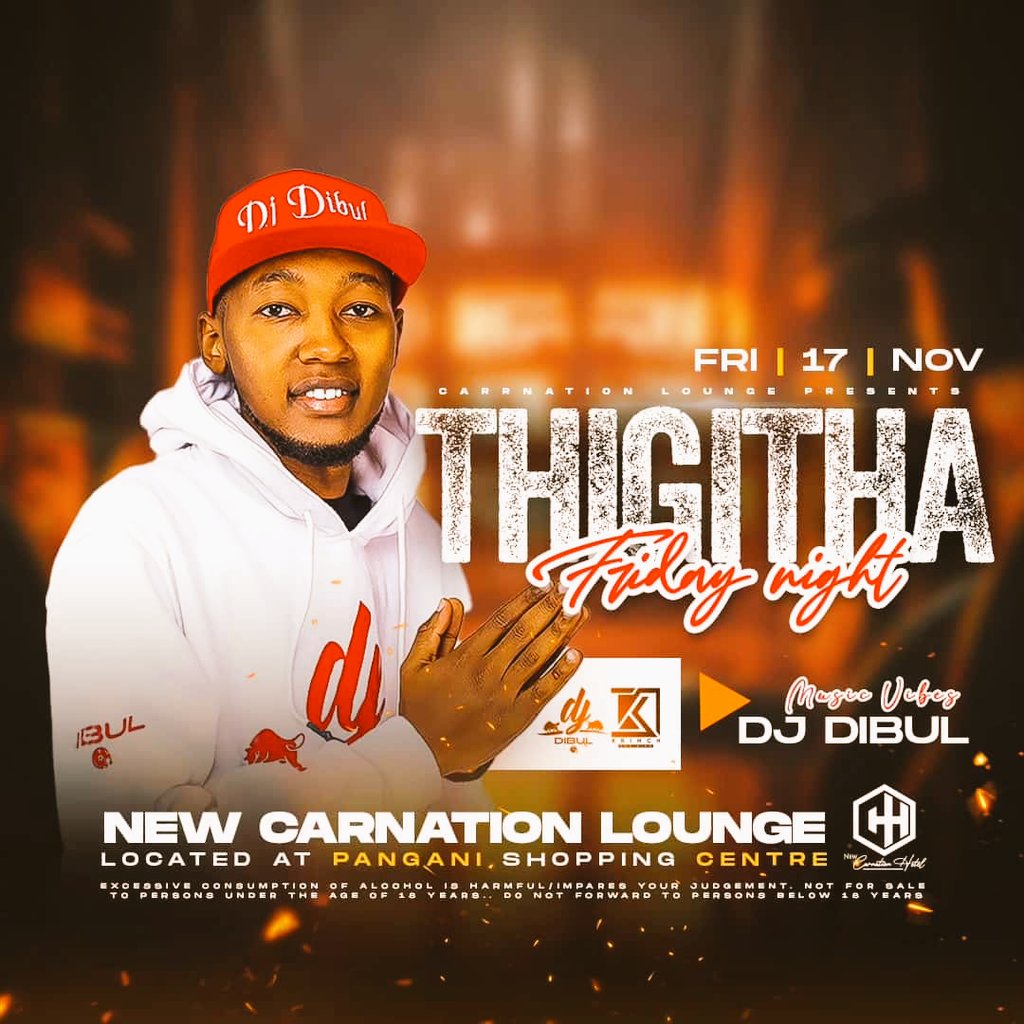 NewCarnation's tweet image. Join us tonight for an electrifying Thigitha Night!🔥

DJ Dibul will keep the energy alive with a seamless flow of music, ensuring an unforgettable night of enjoyment.

Drinks are in plenty and Entry is FREE!

📌 Pangani Shopping Center

...
#FuelTruth
Raila Exposed
#KenyaCCDR