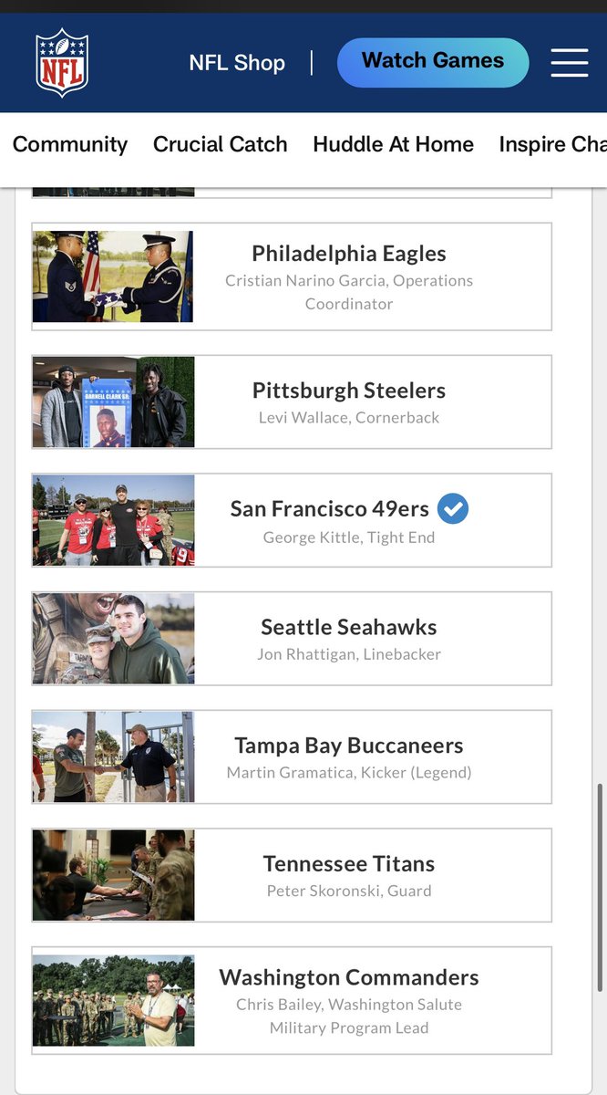 TRG32's tweet photo. @49ers @gkittle46 #Salutetoservice @gkittle46 @49ers @NFL https://t.co/W6XGZfeXsR