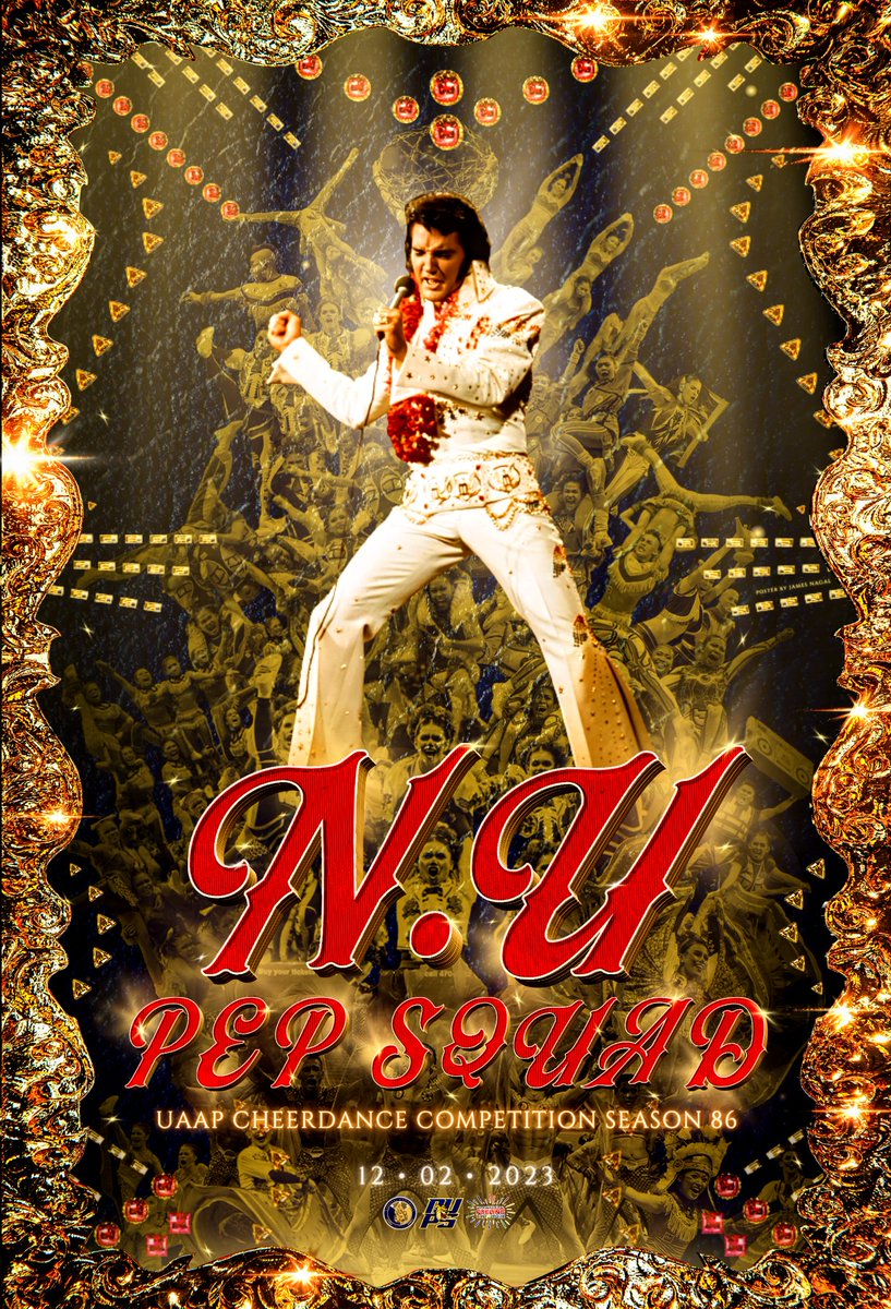 Jeymsy11's tweet photo. MY FANMADE POSTER FOR THIS YEAR'S CHEERDANCE COMPETITION 🎸🎰✨🔥
@nupepsquad @estongocampo @gabrielbajacan
@ghickabernabe
@kae
Season 86, are you ready to ROCK N' ROLL?
#NUPepSquad #NUPS #UAAPCDCS86 #NationalUniversity #BleedGoldAndBlue https://t.co/M2tBbnmOyv