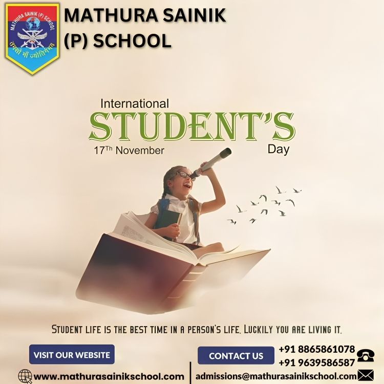 🌍Celebrating diversity on International Students Day!
.
.
.
#MathuraSainikSchool #GlobalLearners #InternationalStudentsDay #KnowledgeKnowsNoBorders