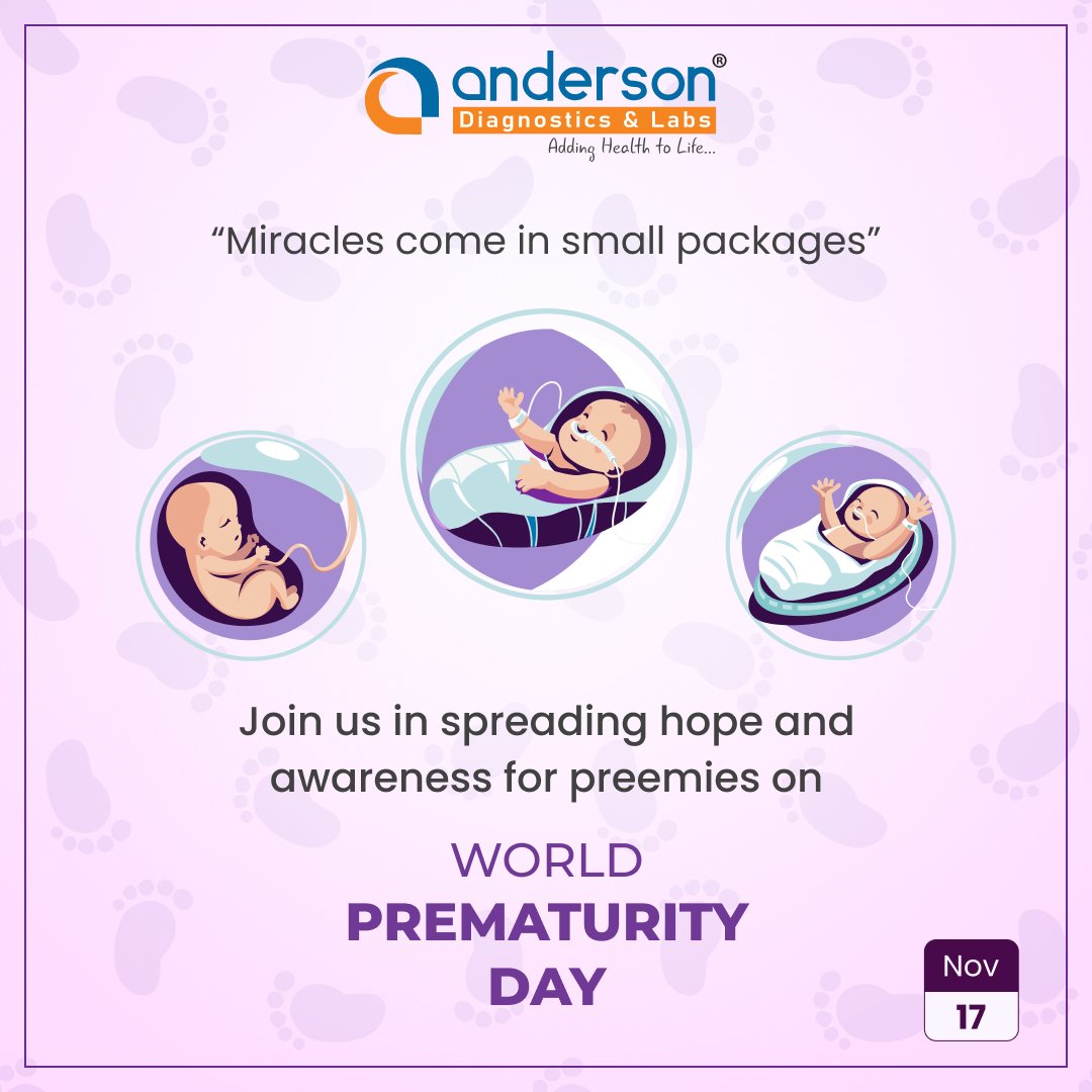 anderson_diag's tweet photo. World Prematurity Day is a day of hope, and at Anderson Diagnostics &amp; Labs, we're committed to spreading hope for preemies and their families. Let's stand together for brighter tomorrows. 

#WorldPrematurityDay #PrematurityDay2023 #TinyWarriors #PreemieStrong #AndersonDiagnostics https://t.co/vmoJhleXZK