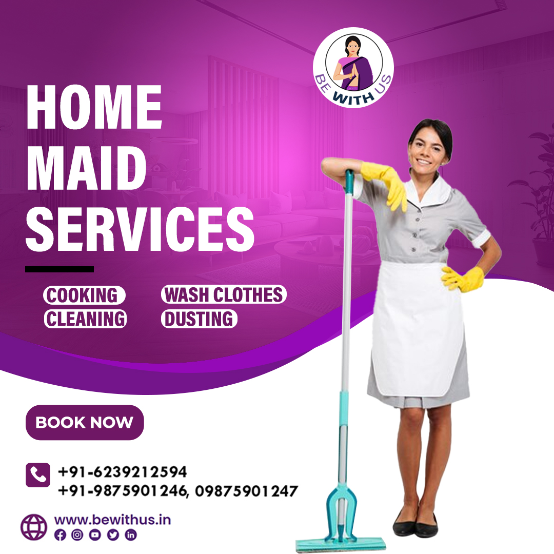 bewithus24's tweet image. "Chandigarh family's, worry less about house work woes! Our reliable consultancy connects you with skilled agents for comprehensive home maid support.

Contact us today for home maid services and experience the difference!
📞 62392 12594 | 💻 bewithus.in
 #BeWithUs