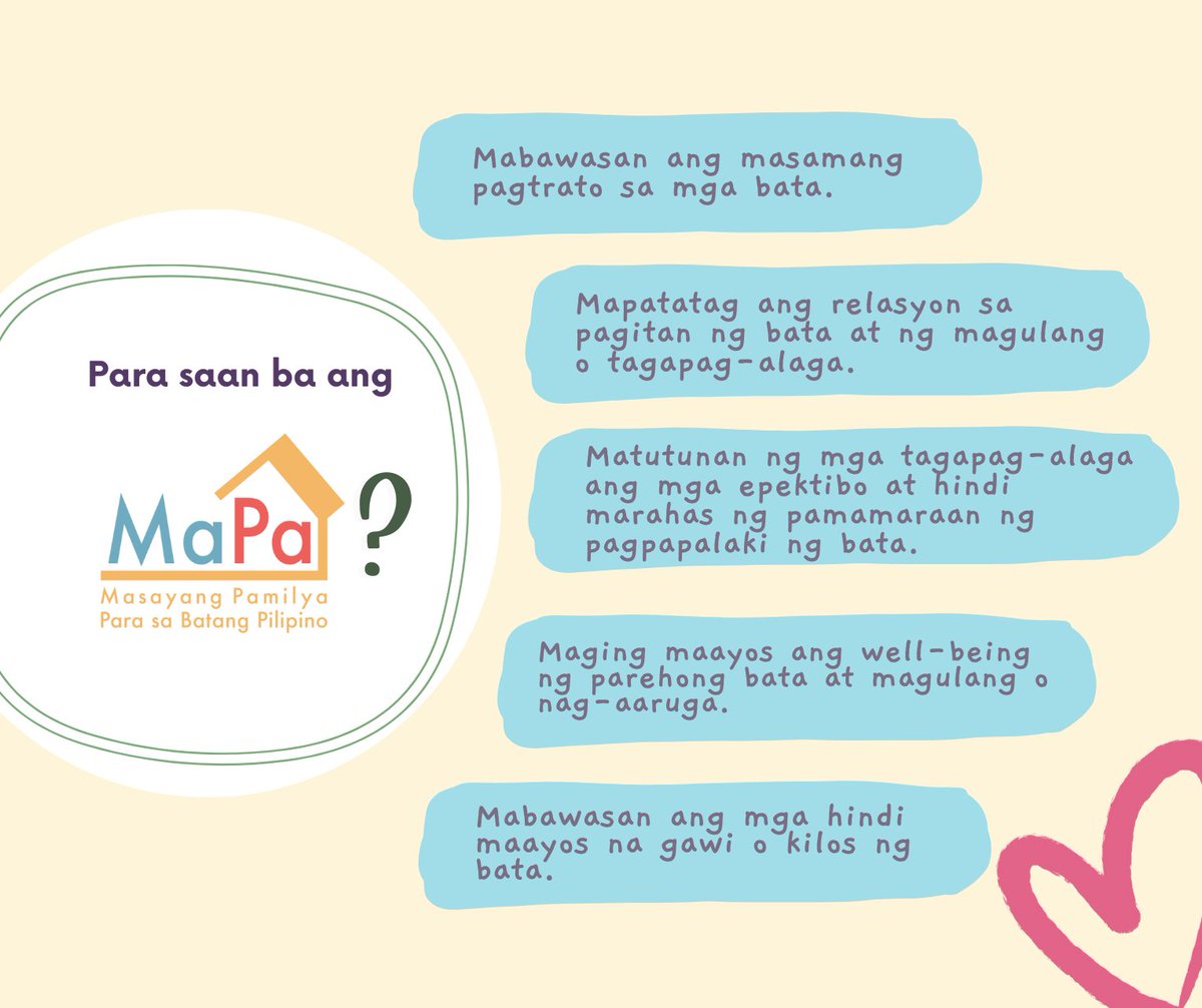 Ano ba kasi ang MaPa na yan? At para saan ba yan?

#ChildrensMonth2023 #positiveparenting #playfulparenting