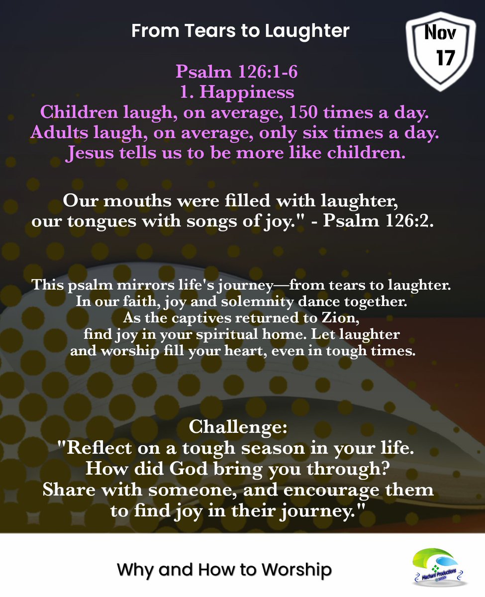 calvomacha's tweet image. Discuss the unique blend of joy and tears in the Christian faith. Share personal stories of finding joy in challenging times. Encourage each other to embrace laughter and worship in every season.#TearsToLaughter #JoyfulJourney #FaithInHardTimes #WorshipInEverySeason
