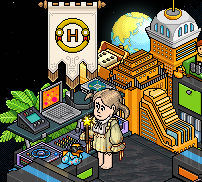 Exploring more rooms for my tethered star! @habbo #habbo please, i need 1 <3