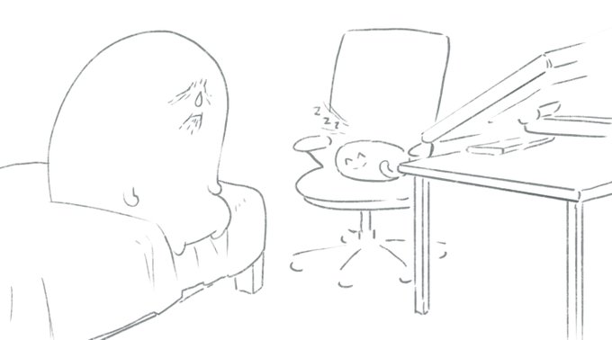 部屋片付けてたら椅子を子猫に取られてた 