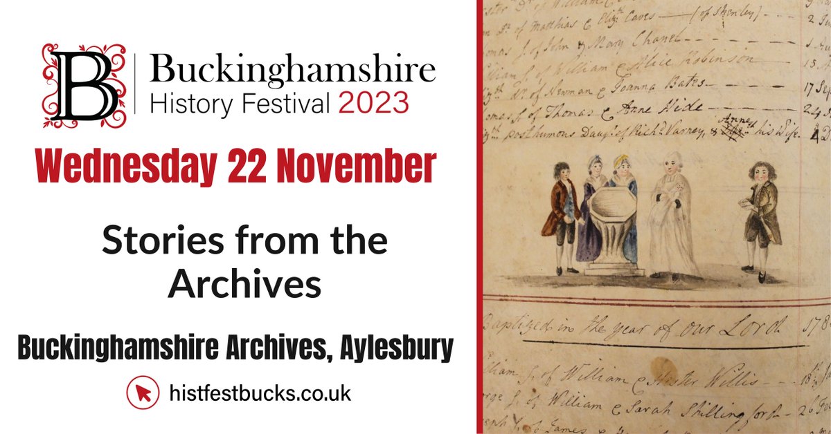 Still a handful of places free on our tour on Wednesday, 2pm! The previous three weeks have been fully booked so make sure you email archives@buckinghamshire.gov.uk to secure your place.