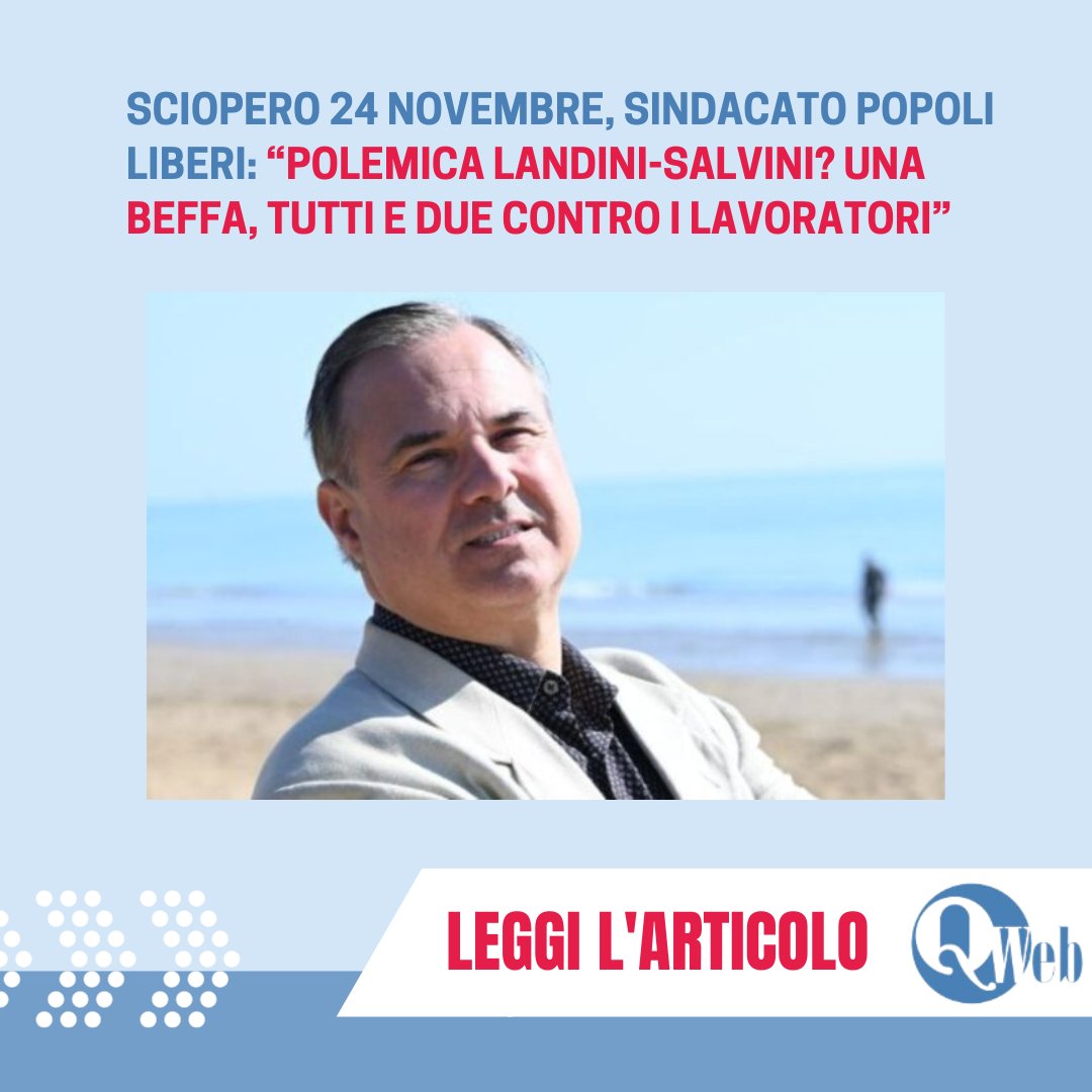 Il Sindacato dei Popoli Liberi è molto giovane ma vivace, nato per iniziativa di Sandro Pescopagano

LEGGI L'INTERVISTA: rb.gy/j35zp5

#lavoratori #fca #sinistra #filcacisl #sindacato #lavoro #cisl  #sciopero #italia #sandropescopagano #sindacatodeipopoliliberi