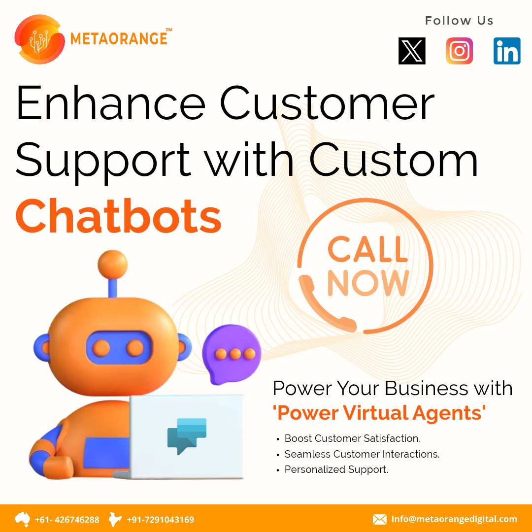 ariedgeai's tweet image. 𝐍𝐞𝐱𝐭-𝐆𝐞𝐧 𝐒𝐮𝐩𝐩𝐨𝐫𝐭: 𝐂𝐡𝐚𝐭𝐛𝐨𝐭𝐬 𝐑𝐞𝐝𝐞𝐟𝐢𝐧𝐞𝐝.
𝐅𝐎𝐑 𝐌𝐎𝐑𝐄:-rb.gy/lq8yr
#customchatbots #powervirtualagents #customersupportstrategies #chatbotsolutions #businesssupportservices #customerexperience #personalizedcustomerservice