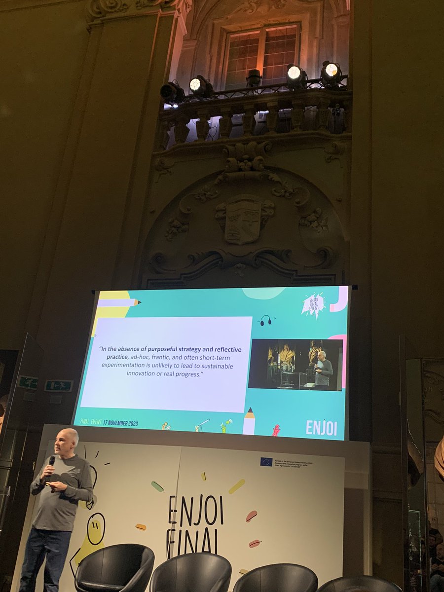 ENJOI project (@enjoiproject) on Twitter photo “Innovation needs to be measurable; if you are not measure it, you are not innovating” says <a href="/pilhofer/">Aron Pilhofer (now here @pilhofer.bsky.social)</a>!
#ENJOI #scicomm “Innovation needs to be measurable; if you are not measure it, you are not innovating” says <a href="/pilhofer/">Aron Pilhofer (now here @pilhofer.bsky.social)</a>!
#ENJOI #scicomm