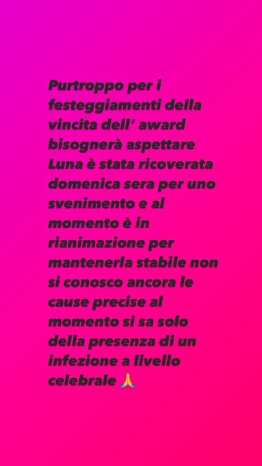 Sono Markus la situazione purtroppo non &egrave; delle migliori ma almeno al suo risveglio trover&agrave; una bella