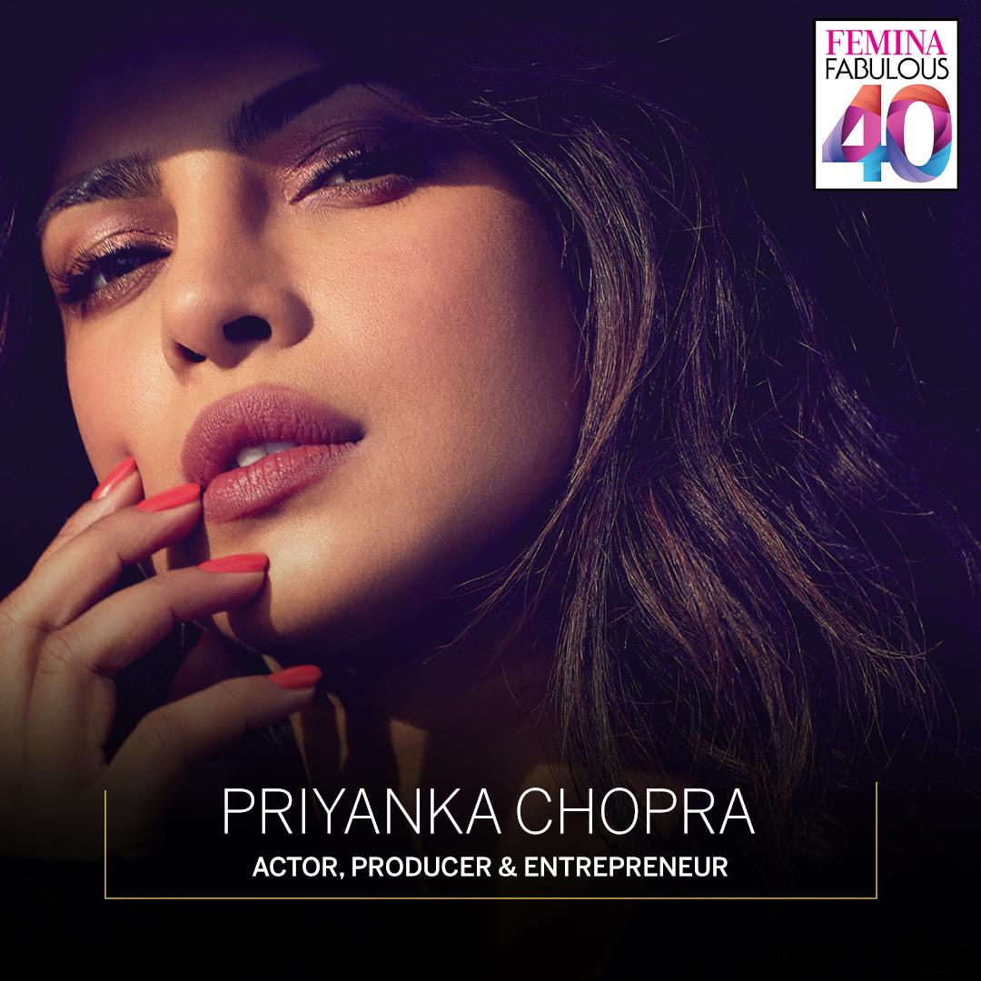 #FeminaFab40: Nothing can stop Priyanka Chopra from global domination.Year after year, the actor continues to make her mark on the world. Priyanka, who made her Hollywood debut with Quantico, starred in Citadel this year. 
#Fab40List #WomenWeLove  #FeminaIndia #PriyankaChopra