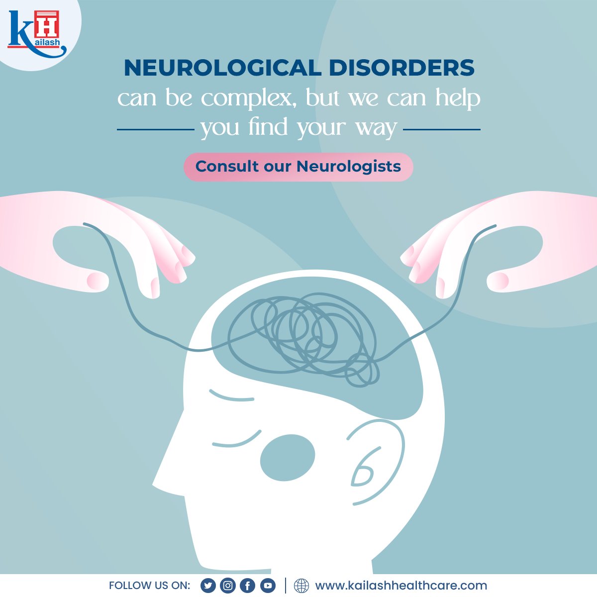 KailashHealth's tweet photo. Neurological disorders are as complex as the neurons in your brain. Do not mess up with the treatment woes, we can help.
Consult our Neuro experts: https://t.co/3PxoApNce8
#neurocare #neurodisorders #brainhealth #epilepsy #neurotreatment #seizures #brainstroke #neurosurgery https://t.co/1WLYWRwq4C