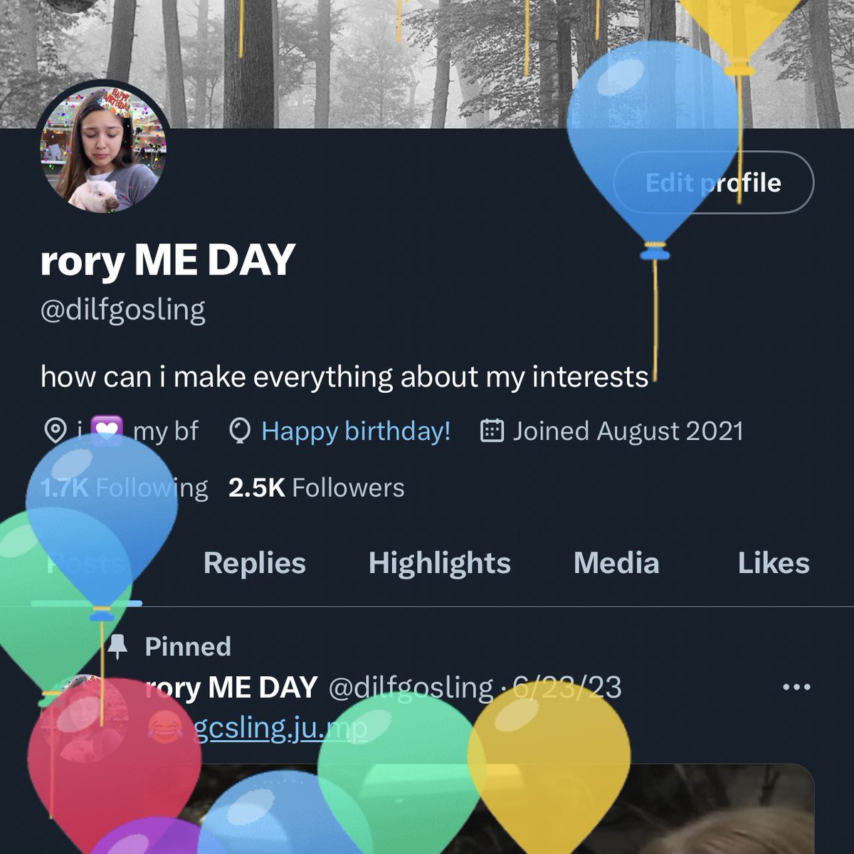 filmboymeeks's tweet photo. balloons on the page https://t.co/b6M4ZprIye