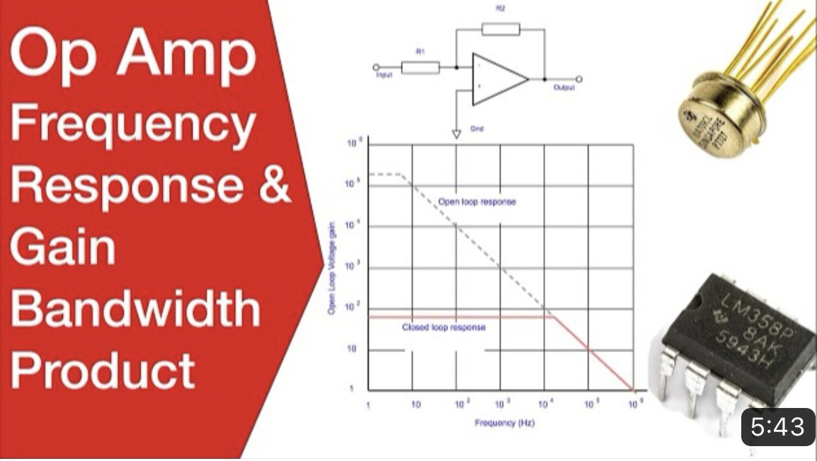 ElecNotes's tweet image. Understand what Op-Amp frequency response and gain bandwidth product are and how they affect the circuit design.

Watch now: youtu.be/-hkckP9odts

#opamp #circuitdesign #frequencyresponse #gainbandwidthproduct