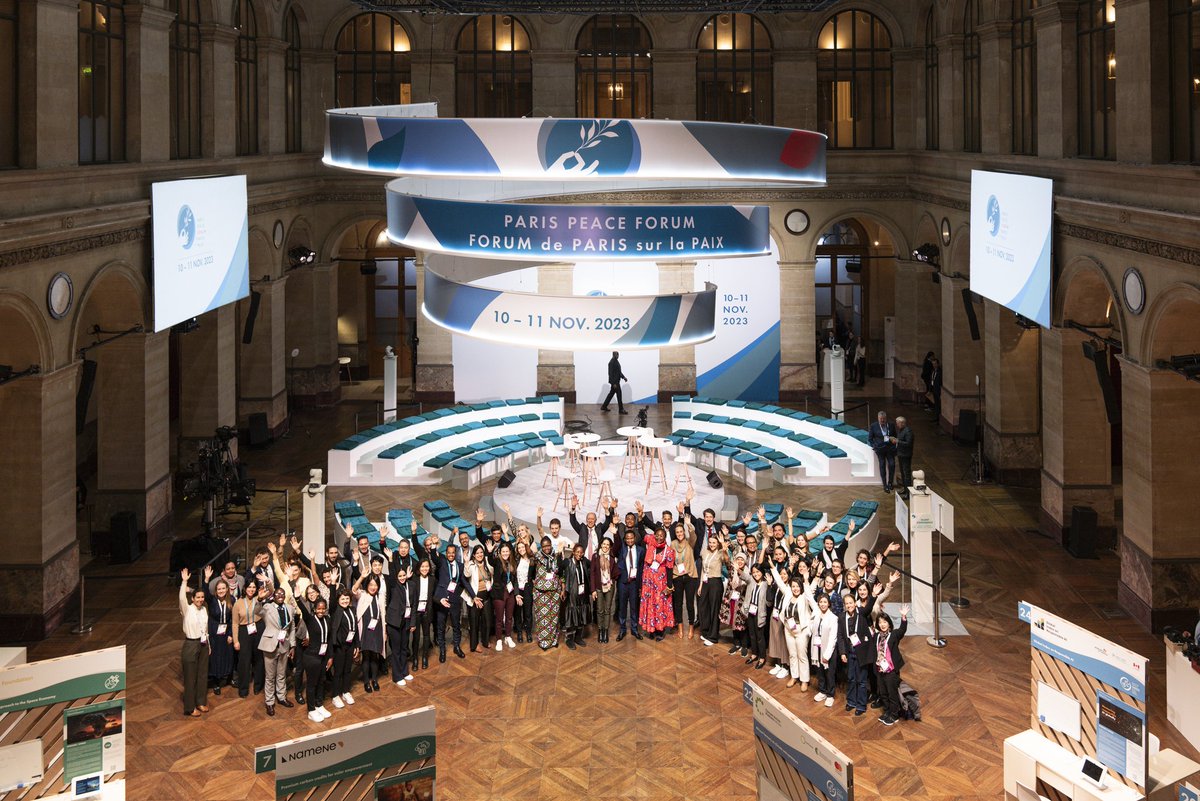 BenjaminMwape's tweet photo. My key message to Heads of State &amp;  global policy makers at the #ParisPeaceForum2023 was a clarion call that if today's  most pressing global dev. challenges such as #climatechange are not resolved effectively, the next generation of leaders will have to pay the greatest price... https://t.co/lCYrqp04xN