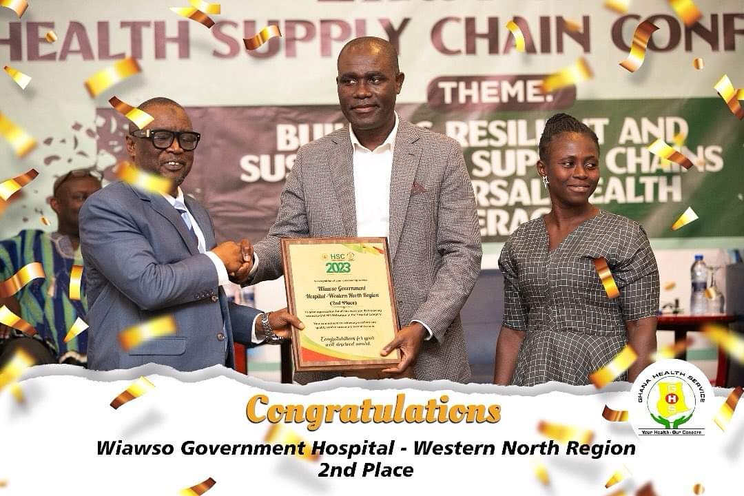 _wnrhd's tweet photo. Ayekoo to Sefwi Wiawso Government  Hospital for placing 2nd in GhiLMIS Utilisation Awards- Hospital Category 
at the 2nd National Health Supply Chain Conference 2023 https://t.co/CazWbdqnbm