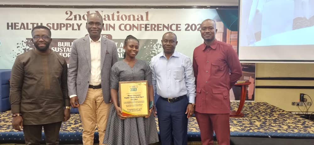 _wnrhd's tweet photo. Ayekoo to Sefwi Wiawso Government  Hospital for placing 2nd in GhiLMIS Utilisation Awards- Hospital Category 
at the 2nd National Health Supply Chain Conference 2023 https://t.co/CazWbdqnbm