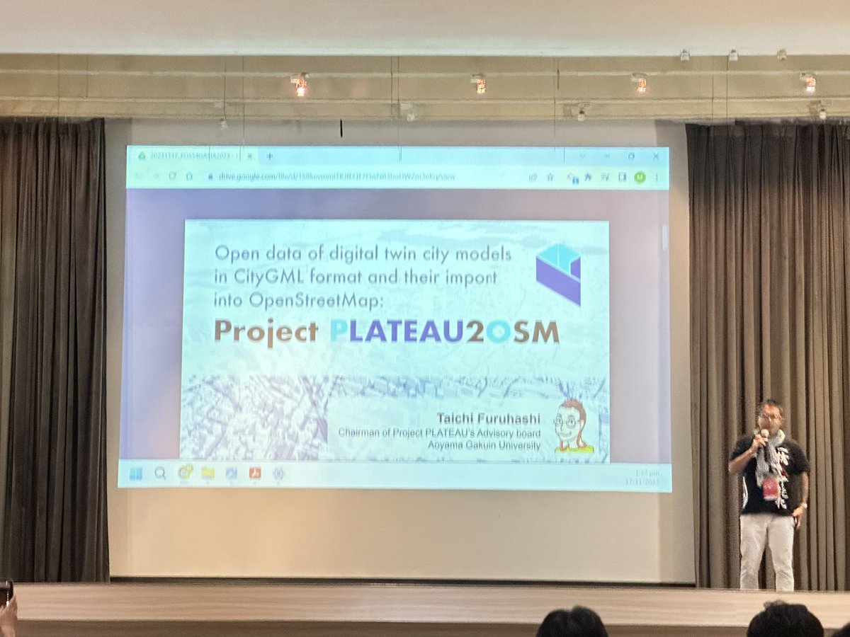 The Plateau 3D project is the great data infrastructure project that I’m like so much. Thank for Taichi’s sharing 
#SotmAsia2023