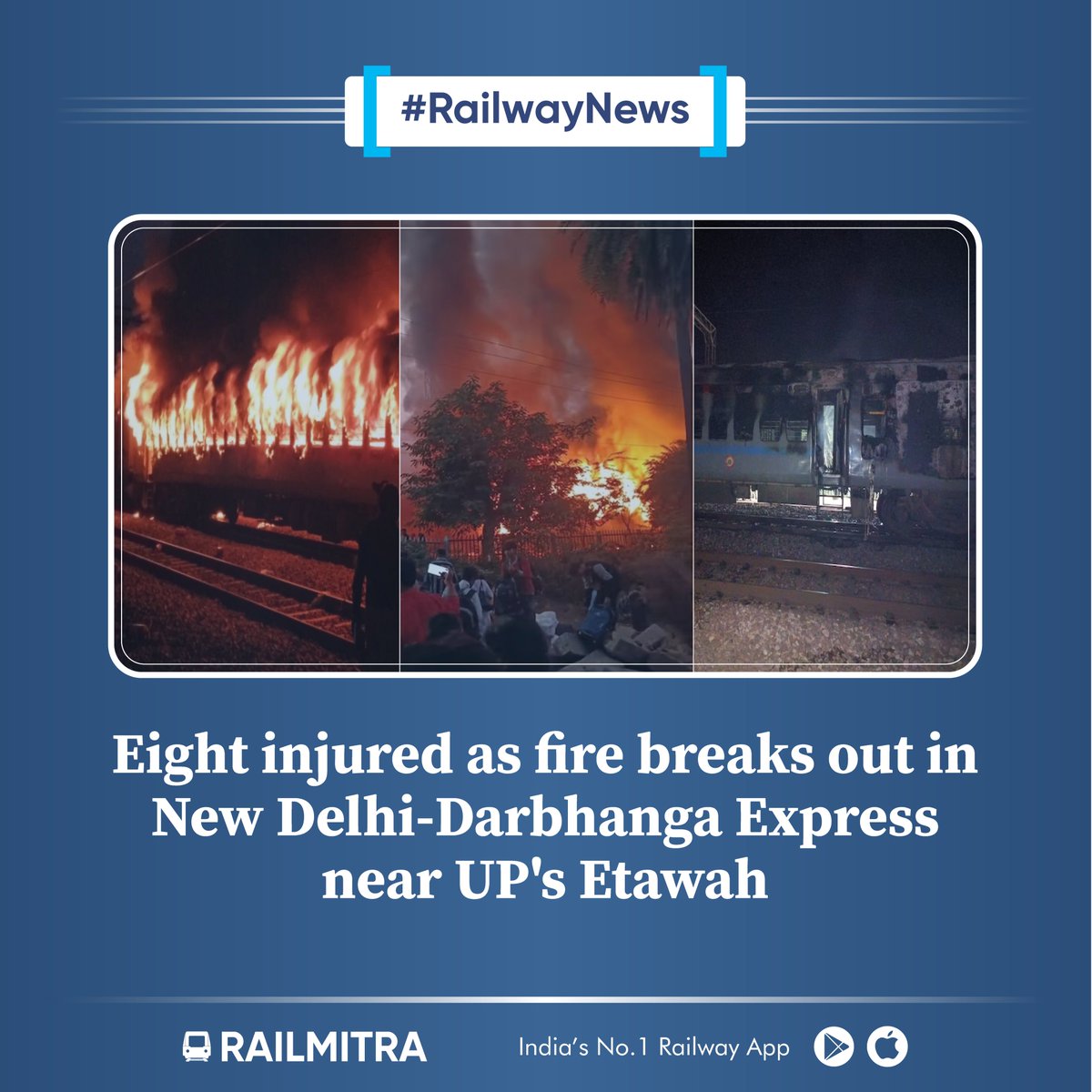 RailmitraaIndia's tweet image. RailMitra prays for the safety of all the passengers.

#railmitra #safetyofpassengers #railrestro #railwaysnews #up
#IndianRailways #travel #safejourney #trending #trainapp #trainaccident #bihar