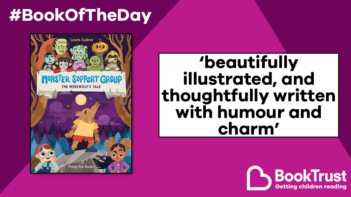 Booktrust's tweet photo. Our #BookOfTheDay is a hilarious, life-affirming graphic novel that's perfect for those embarking on teenagerhood...
Exploring identity, confidence and friendship, we love #MonsterSupportGroup: The Werewolf's Tale from @laurasuarezinfo:
https://t.co/F9Mtlh3L3b @FlyingEyeBooks https://t.co/9t6nCmXubq
