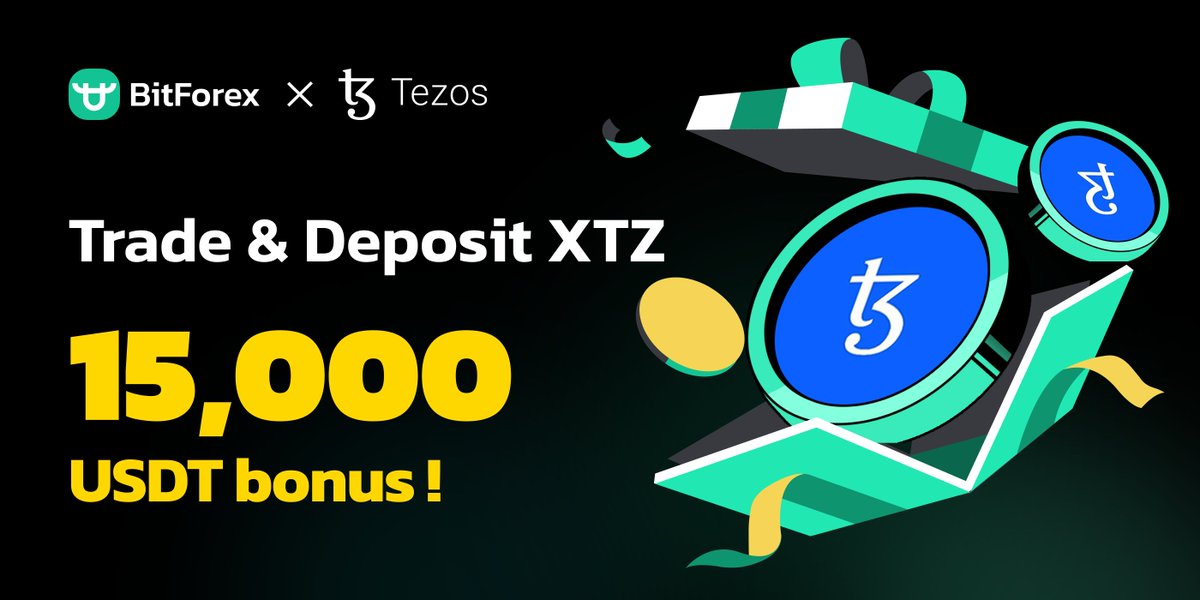 bitforexcom's tweet photo. BitForex ✖️ $XTZ @tezos

🎁Trade &amp; Deposit $XTZ Split 15,000 USDT bonus!

🪂Like, comment, RT! - Surprise gifts will randomly drop.

⏰2023/11/17 15:00 - 2023/12/01 15:00 (GMT+8)

Trade👉https://t.co/5wiExznAuz

Details🔗https://t.co/C8DCIQvTOM

 #BitForex #Airdrop #Giveaway https://t.co/BmHvpW8HdZ