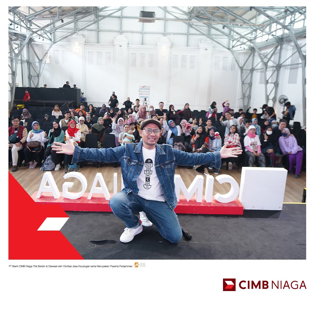 CIMBNiaga's tweet photo. Terima kasih kepada seluruh pengisi acara yang telah memberikan pengetahuan dan penampilan spesialnya ❤️
Sampai jumpa di Kejar Mimpi ACTIONATION selanjutnya! 👋🏻
#CIMBNiaga
#Actionation
#KejarMimpi https://t.co/Z4OMxgrvgu