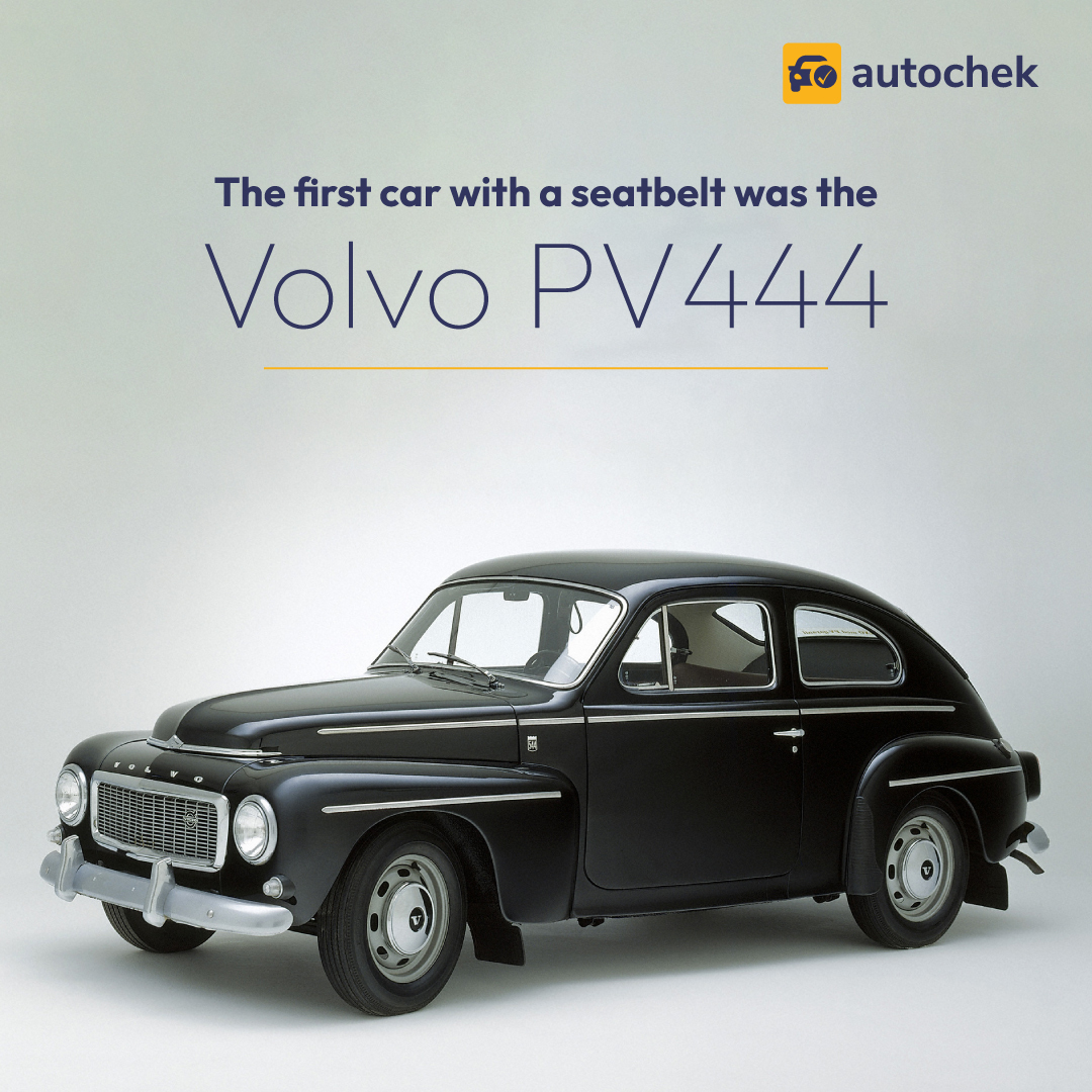AutochekUg's tweet photo. Did you know that the first car with a seatbelt was the 1956 Volvo PV444?
Volvo's commitment to safety, paved the way for the widespread adoption of seatbelts, saving countless lives in the process.
#autochek #featurefriday https://t.co/rIzJDZpUXZ