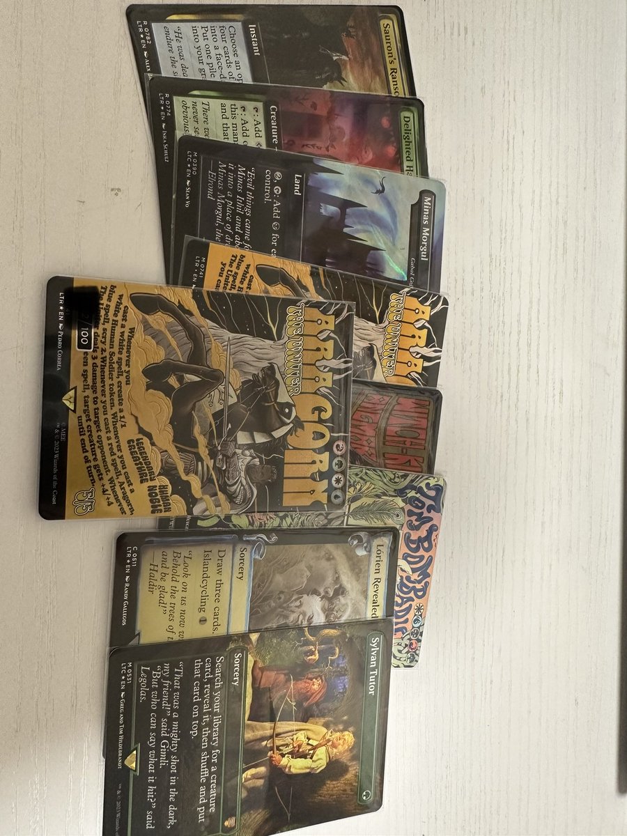 17_mtg's tweet photo. アラゴルンのシリアル当たった😭
#magic #mtg #MTGA #magiconline https://t.co/5AsKVbJG7l