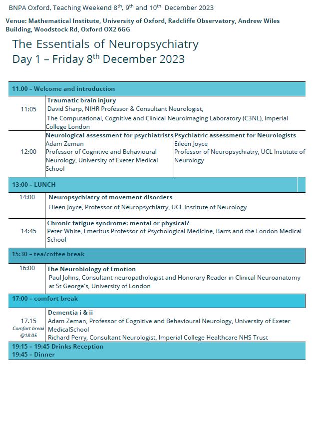 British Neuropsychiatry Association tweet media