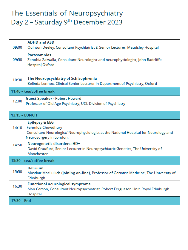 British Neuropsychiatry Association tweet media