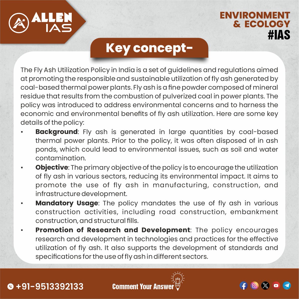 ACIPL_ACE's tweet photo. ➡️ Daily practice, daily progress.

📌 Join our UPSC prep telegram channel for your daily dose of exam-ready key concepts and questions.

#environment #ecology #questionoftheday #ias #upsc #ips #labsnaa #upscexam #upscaspirants #allenias #allenace #allencareer #upscmotivation https://t.co/XsRC2QD1QP