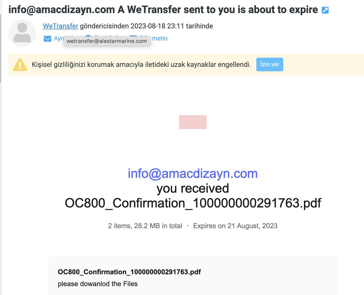 BasMehmetEmre's tweet photo. Güncel ve çok dikkat edilmesi gereken birkaç spam mail örneği paylaşıyorum. Bazıları fena sayılmaz. Çok uyanık olmak gerekli.
#spammail #phishing https://t.co/Vua5GQO6a0