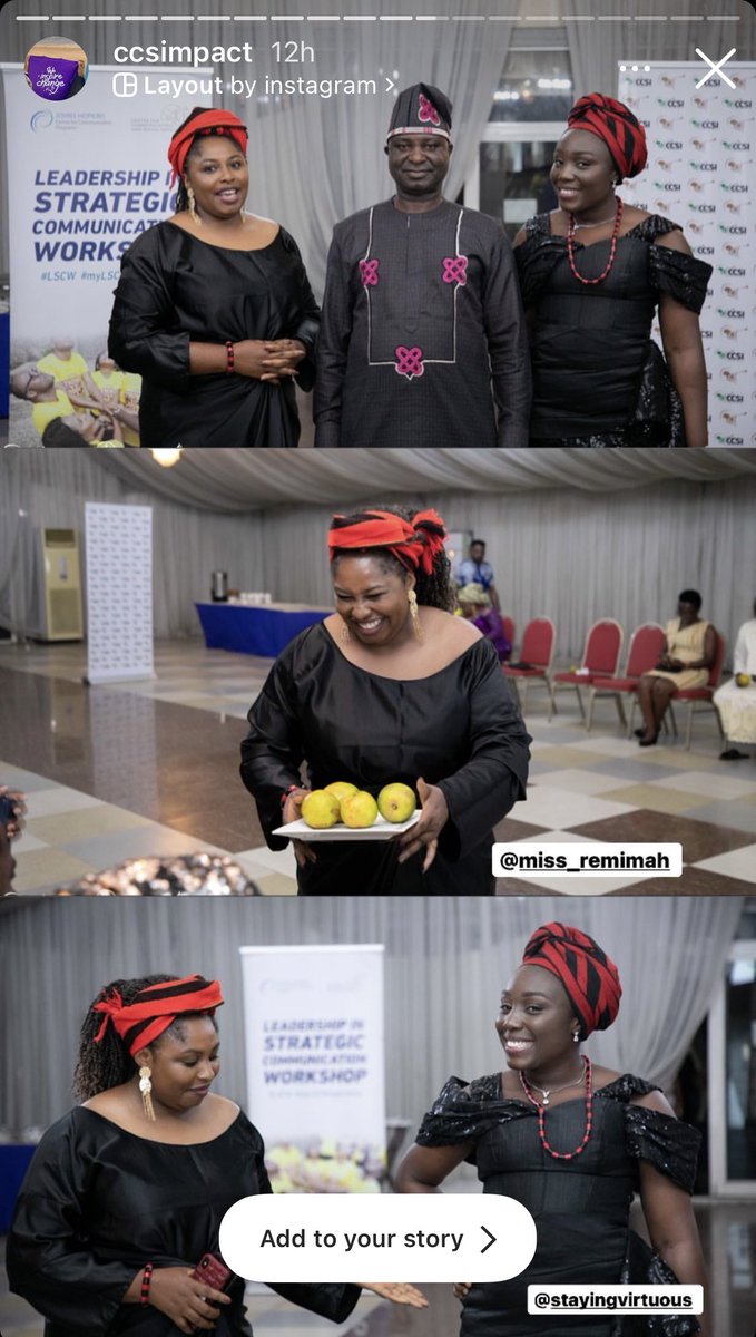 remimah's tweet photo. #MyLSCWExperience Diary: Day 3.
Learning about the intersection between strategic communication and culture culminated in our cultural night where I reminded people I am a proud Idoma (and Ebira) girl!
Enjoyed representing us and showing our beautiful cultures!
#LSCW https://t.co/5o6SujZdY1