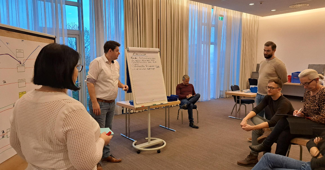 LeanKnowledge's tweet image. 2. Tag der #LeanSimulation beginnt mit der Reflektion von Tag 1 leanbase.de/simulation