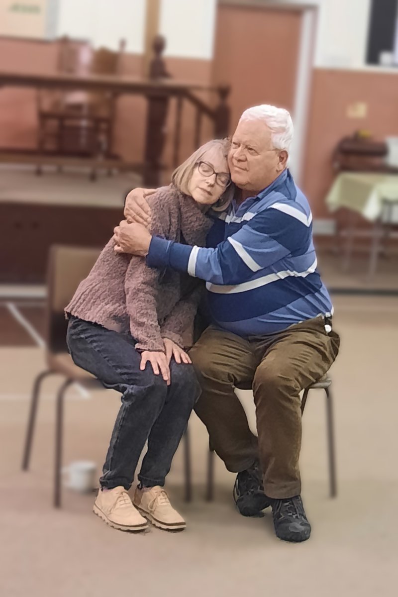 WoolpitDrama's tweet photo. Entertaining Angels first night went really well. A small but appreciative audience, laughing in all the right places- and very complimentary on the way out. 
Nov 16, 17, 18 2023, Woolpit v hall
Tickets £12 adult £7 u16 from @WeGotTickets, Elm Tree Gallery, Woolpit or on the door https://t.co/Zx6wcql9LC