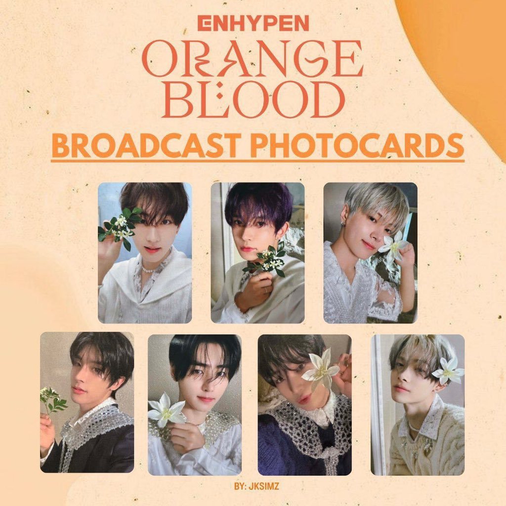 [wts lfb ph ww go]

ENHYPEN Orange Blood Bradcast Photocards 🍊 

DM us for pricelist ~

- under FETA (isf tbf)
- from Japan
- with freebies
- can ship worldwide

DOP: 20% dp, balance onhand

Mine or DM to order 

t. jungwon heeseung jay jake sunghoon sunoo niki pc pob preorder…