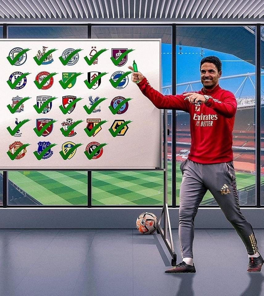 nickvann1987__'s tweet photo. 🔴⚪️ A thread of Arteta winning every home game against every PL team he’s faced 💯⚪️🔴 https://t.co/Gv81KwFrEL