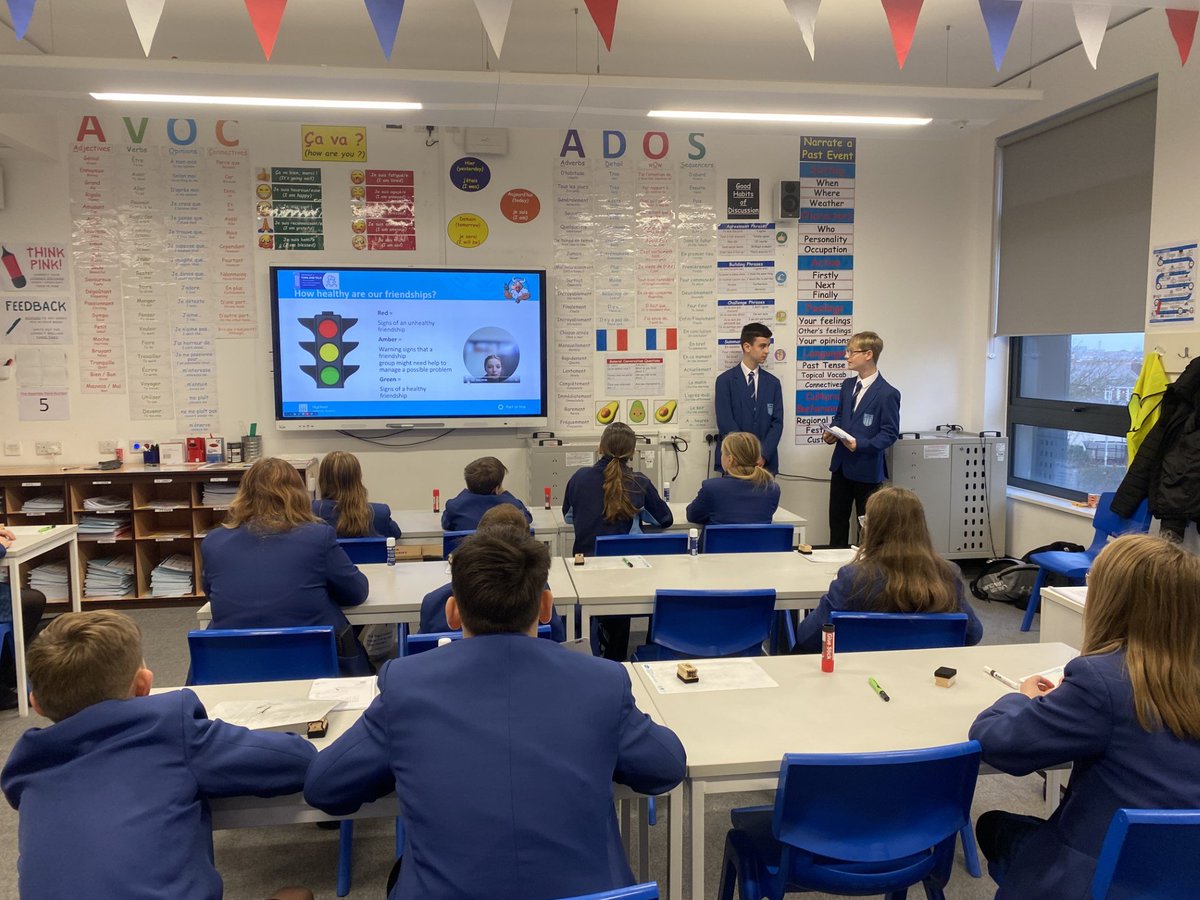 HighfieldLA's tweet photo. For @ABAonline our @AntiBullyingPro ambassadors have prepared and delivered #healthyfriendship tutor sessions to year 7 and #BintheBanter workshops to year 9 . #LeadingMyCommunity #BeYourBest #BeRespecful #BeKind #ShineLikeAStar https://t.co/MYtslID7ZE
